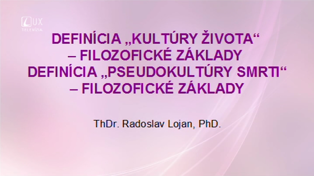 Kultúra života a pseudokultúra smrti (1)