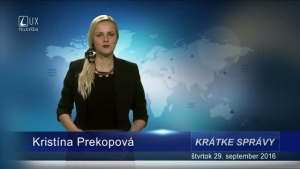 KRÁTKE SPRÁVY (29.09.2016)