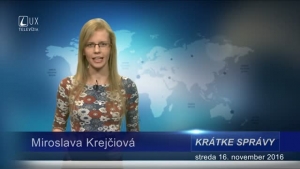 KRÁTKE SPRÁVY (16.11.2016)