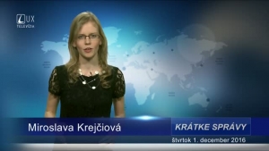 KRÁTKE SPRÁVY (01.12.2016)