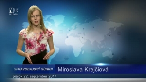 SPRAVODAJSKÝ SÚHRN (22.9.2017)