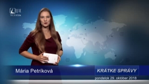 KRÁTKE SPRÁVY (29.10.2018)