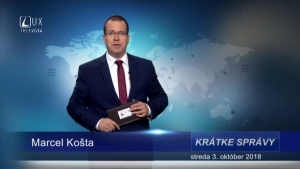 KRÁTKE SPRÁVY (3.10.2018)