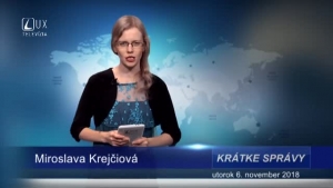 KRÁTKE SPRÁVY (6.11.2018)