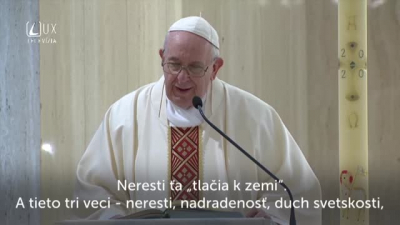 NEBOJME SA VPUSTIŤ JEŽIŠOVO SVETLO DO NAŠICH TEMNÔT