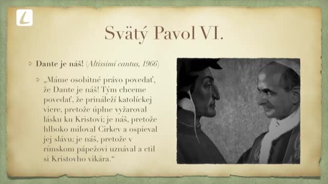 VEĽKONOČNÉ TAJOMSTVO V BOŽSKEJ KOMÉDII