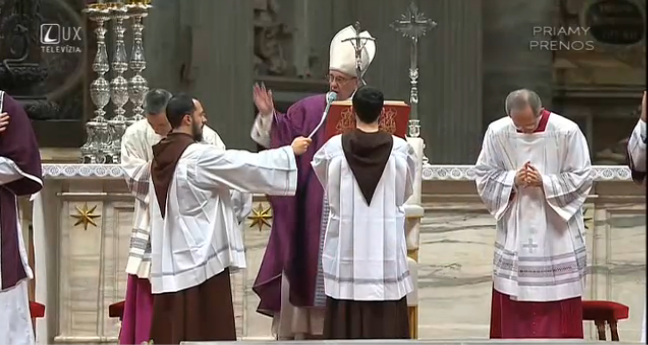 POPOLCOVÁ STREDA: SV. OMŠA Z VATIKÁNU