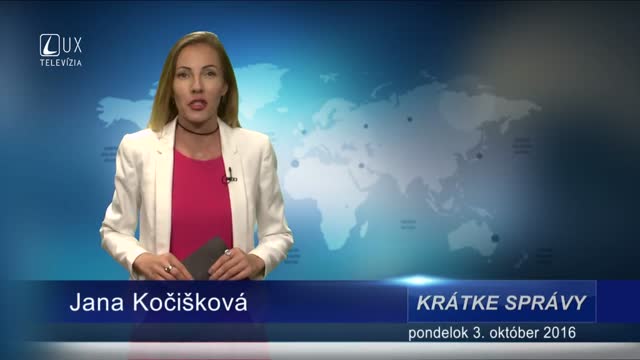 KRÁTKE SPRÁVY (03.10.2016)