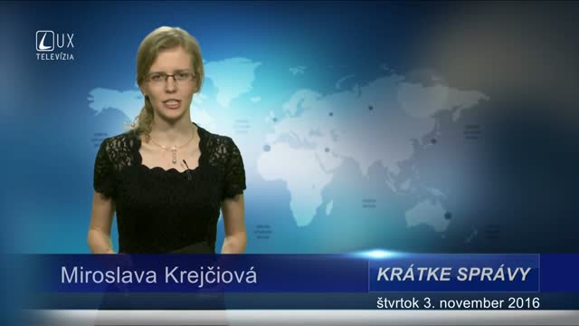 KRÁTKE SPRÁVY (03.11.2016)