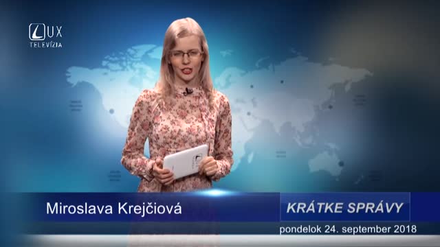 KRÁTKE SPRÁVY (24.9.2018)